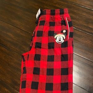 NWT Mickey Santa Pajama Pants